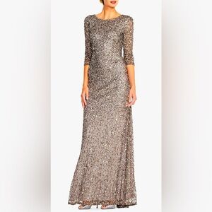 NWT Adrianna Papell Women's Beaded Gown size XS (0)